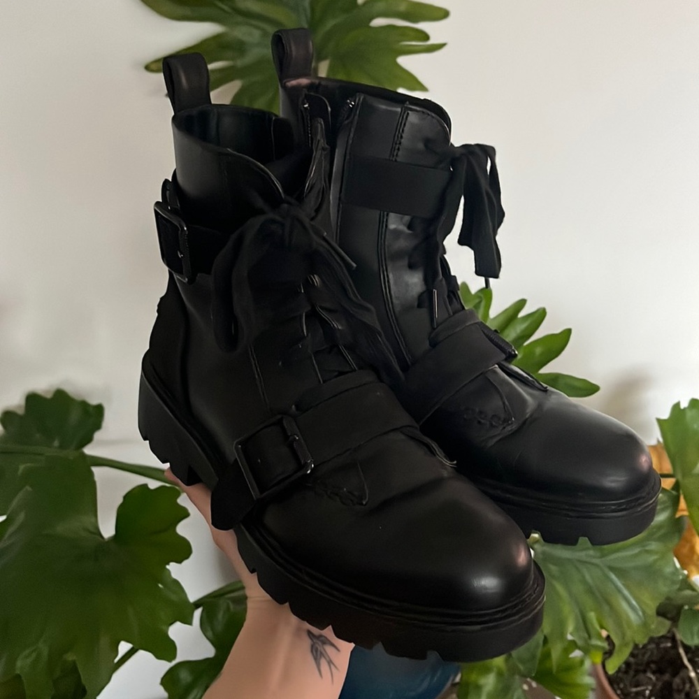 UGG combat boots vegan